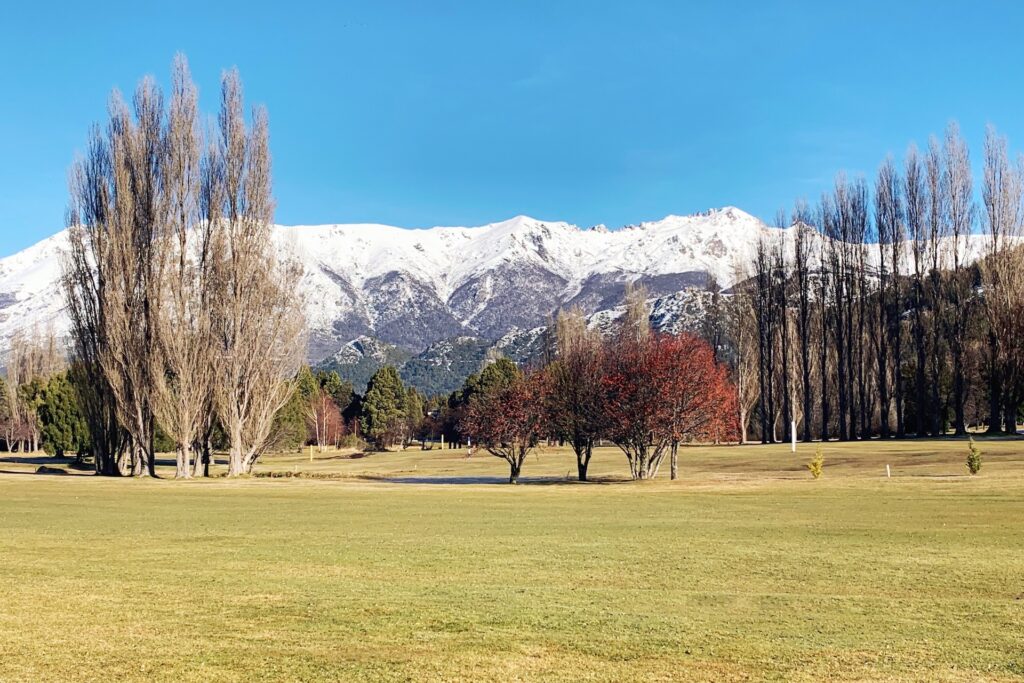 Campo de golfe do Arelauquen Lodge em Bariloche.