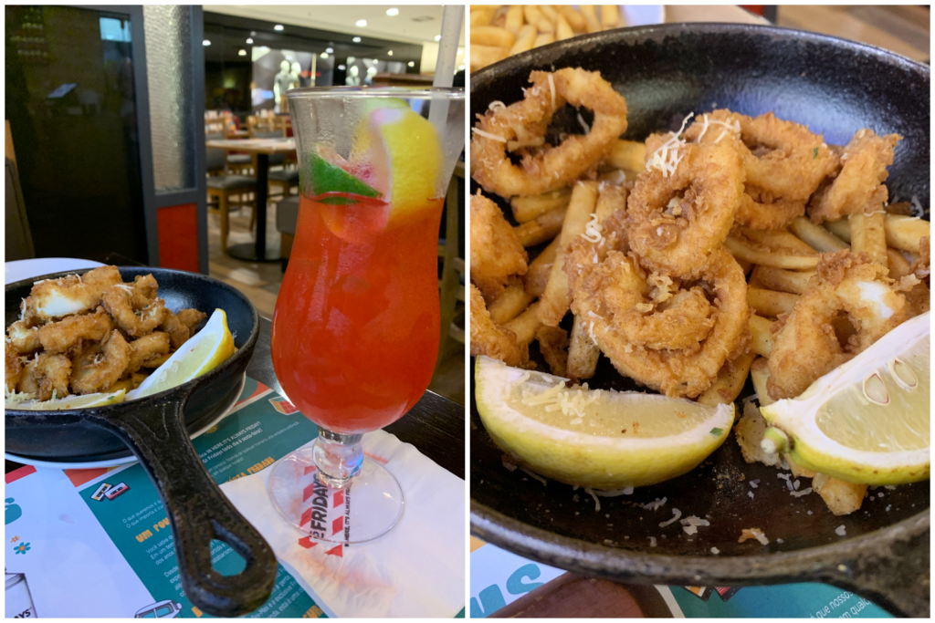 Entrada Fried Calamari no TGI Fridays