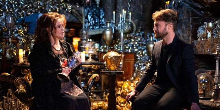 Helena Carter e Daniel Radcliffe em Harry Potter de volta a Hogwarts