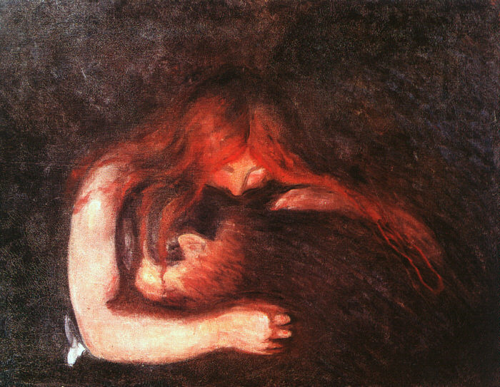 quadro de edvard munch amor e dor